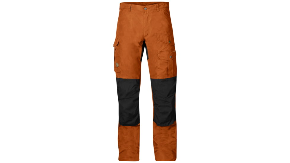 Fjallraven Barents Pro Trousers - Mens-Autumn Leaf/Black-Raw Length-EU 46