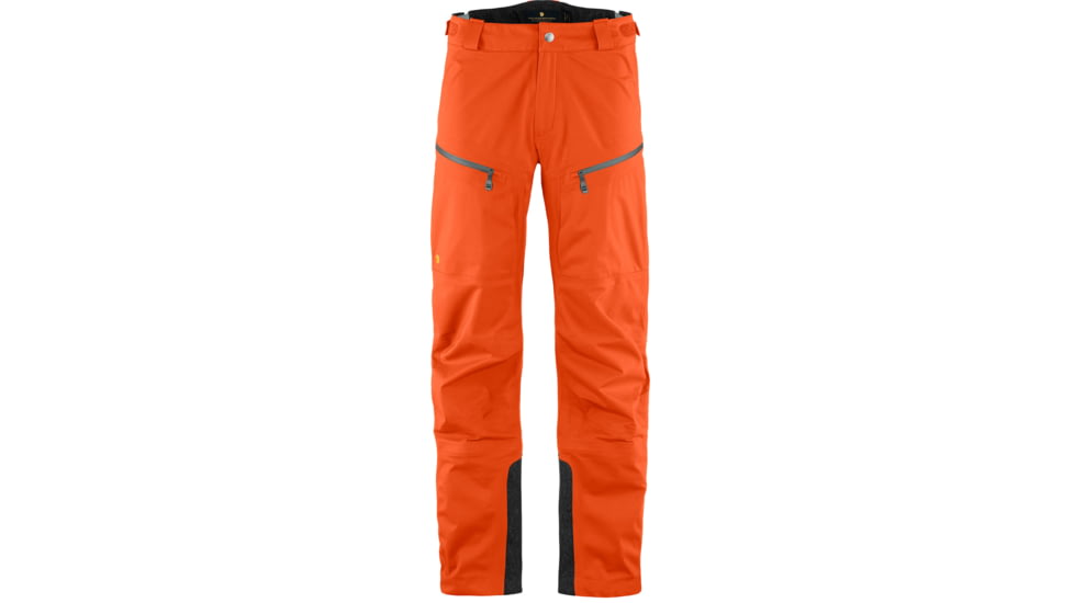 Fjallraven Bergtagen Eco-Shell Trousers - Mens, Hokkaido Orange, 56, F86622-208-56