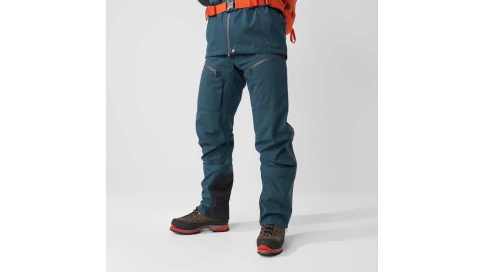 Fjallraven Bergtagen Eco-Shell Trousers - Mens, Mountain Blue, 56, F86622-570-56