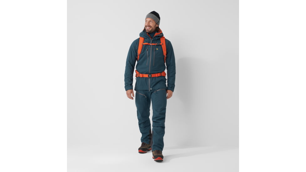 Fjallraven Bergtagen Eco-Shell Trousers - Mens, Mountain Blue, 56, F86622-570-56