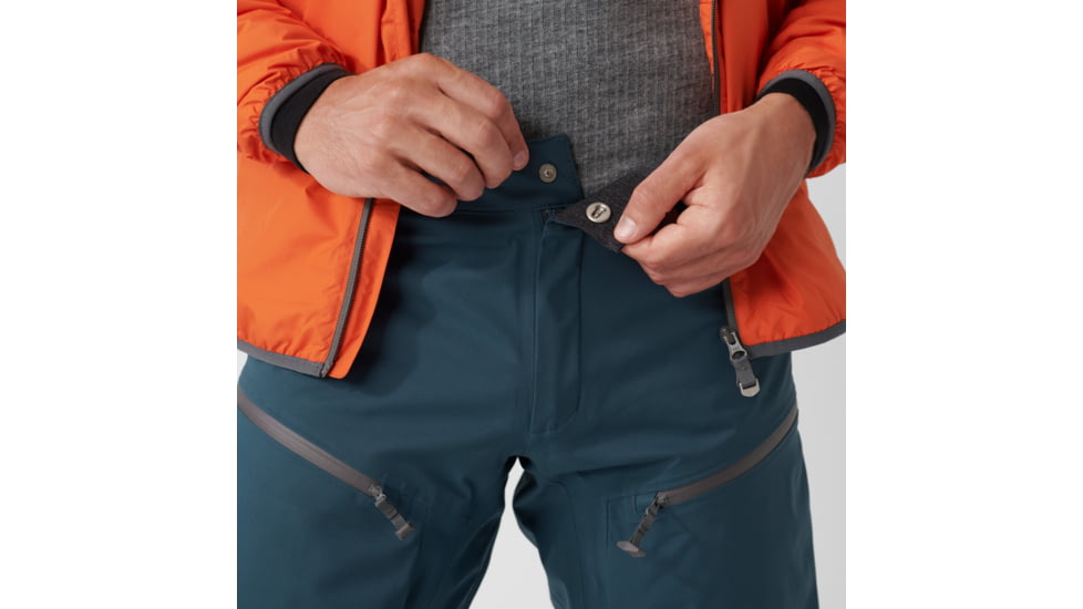 Fjallraven Bergtagen Eco-Shell Trousers - Mens, Mountain Blue, 56, F86622-570-56