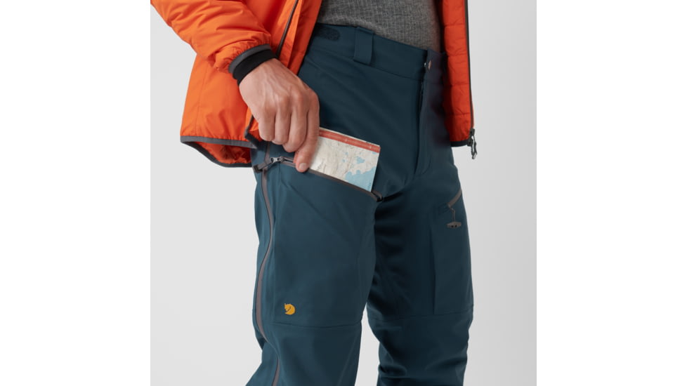Fjallraven Bergtagen Eco-Shell Trousers - Mens, Mountain Blue, 56, F86622-570-56