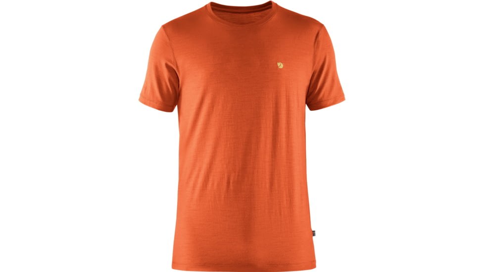 Fjallraven Bergtagen Thinwool SS - Mens, Hokkaido Orange, Small, F87192-208-S
