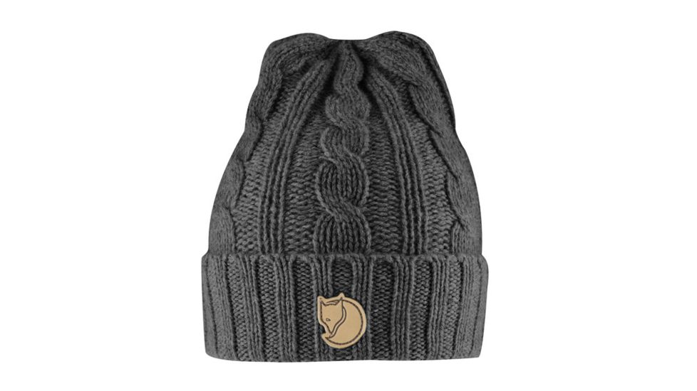 Fjallraven Braided Knit Hat, Dark Grey, One Size, F77377-030-OneSize