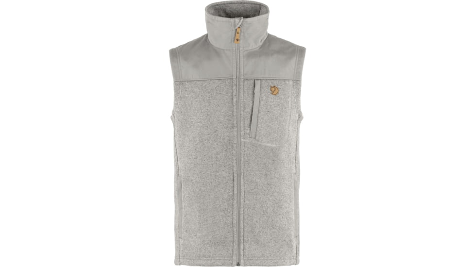 Fjallraven Buck Fleece Vest - Mens, Grey/Melange, Small, F81727-020-999-S