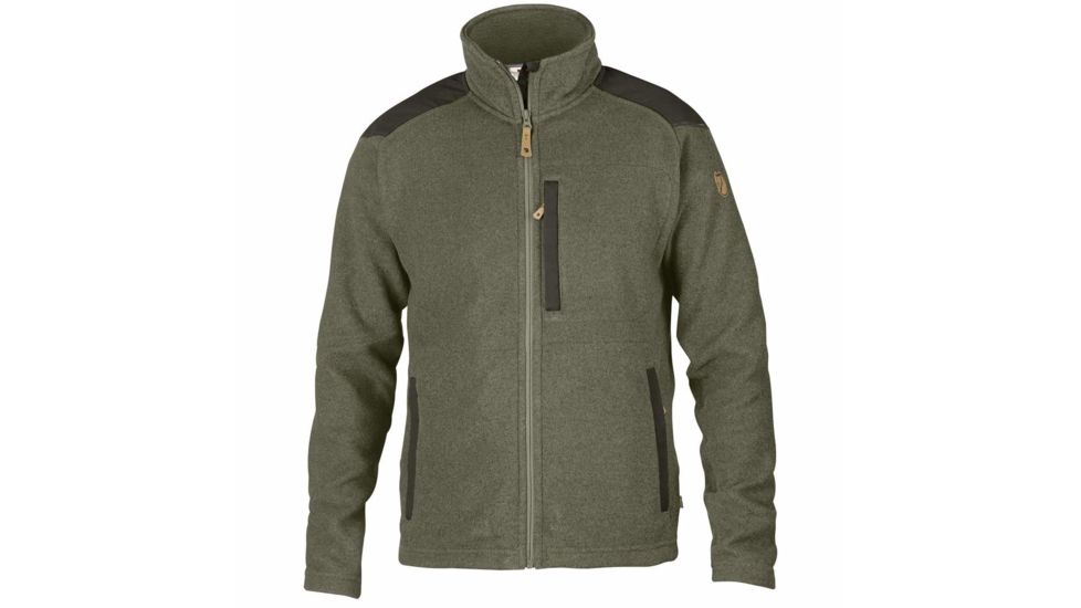Fjallraven Buck Fleece Vest - Mens, Laurel Green/Deep Forest, Extra Large, F81727-625-662-XL