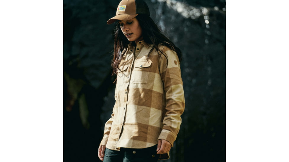 Fjallraven Canada Shirt - Women's, Buckwheat Brown-Light Beige, Extra Small, F90835-232-191-XS