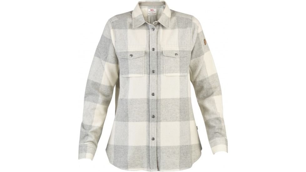 Fjallraven Canada Shirt - Women's, Fog/Chalk White, X-Small, 424603