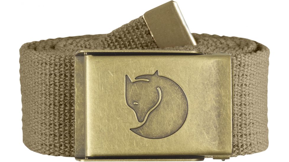 Fjallraven Canvas Brass Belt 4 cm - Men's-Sand