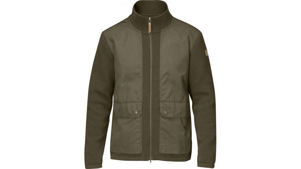Fjallraven Cardigan No. 4 - Men's-Dark Olive-Small