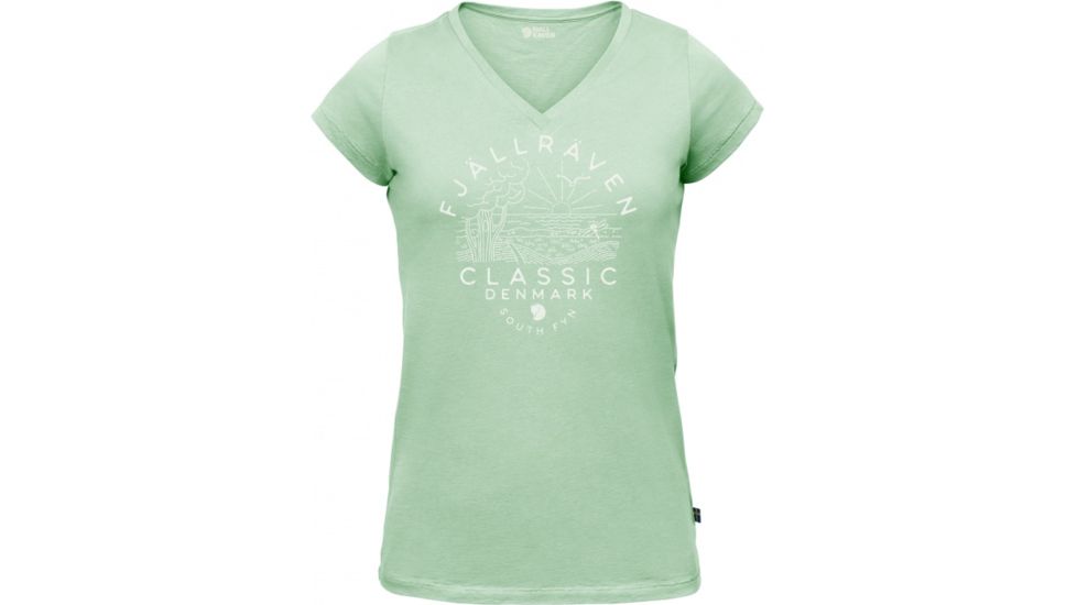 Fjallraven Classic DK T-Shirt Womens, Ocean Mist, XXS F89974-513-XXS