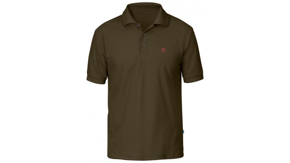 Fjallraven Crowley Pique Shirt Mens, Dark Olive, M F81783-633-M