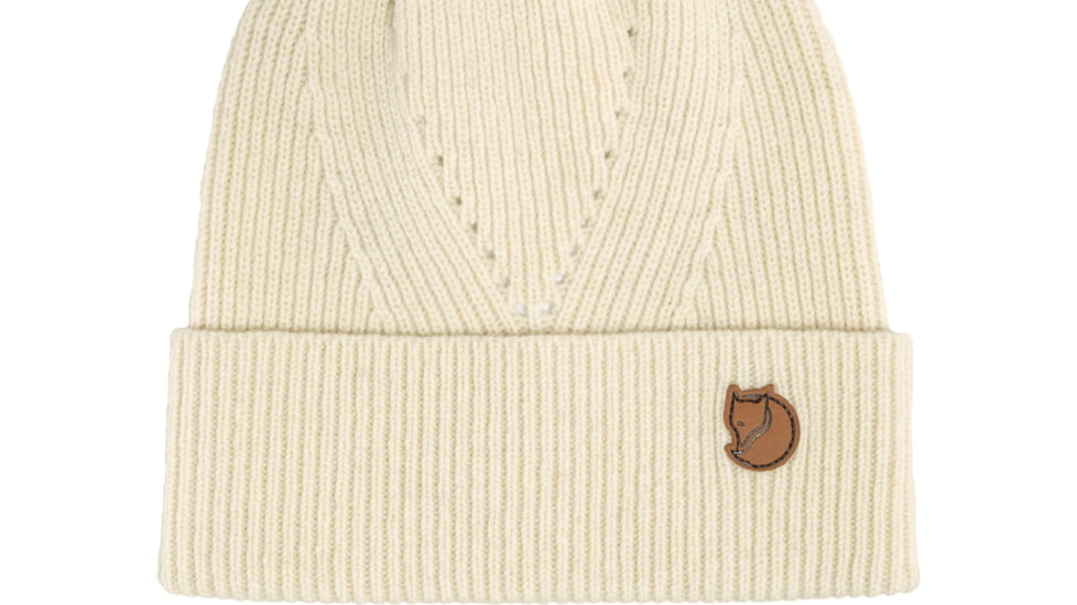 Fjallraven Directional Rib Beanie, Chalk White, One Size, F78143-113-OS