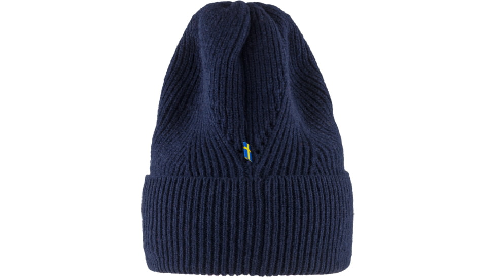 Fjallraven Directional Rib Beanie, Dark Navy, One Size, F78143-555-OS