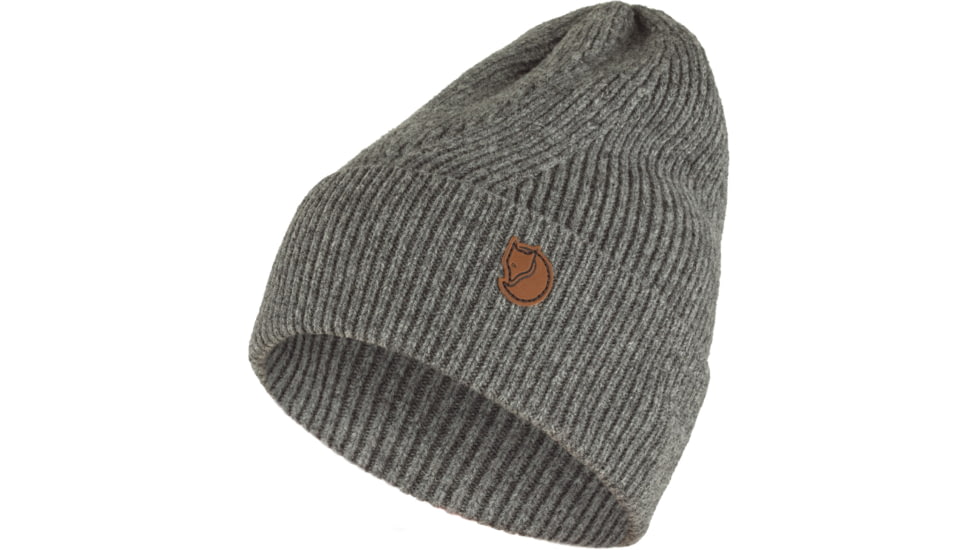 Fjallraven Directional Rib Beanie, Grey, One Size, F78143-020-OneSize