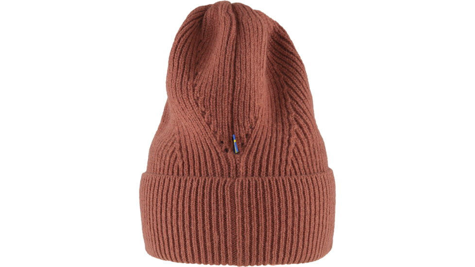 Fjallraven Directional Rib Beanie, Terracotta Pink, One Size, F78143-306-OS