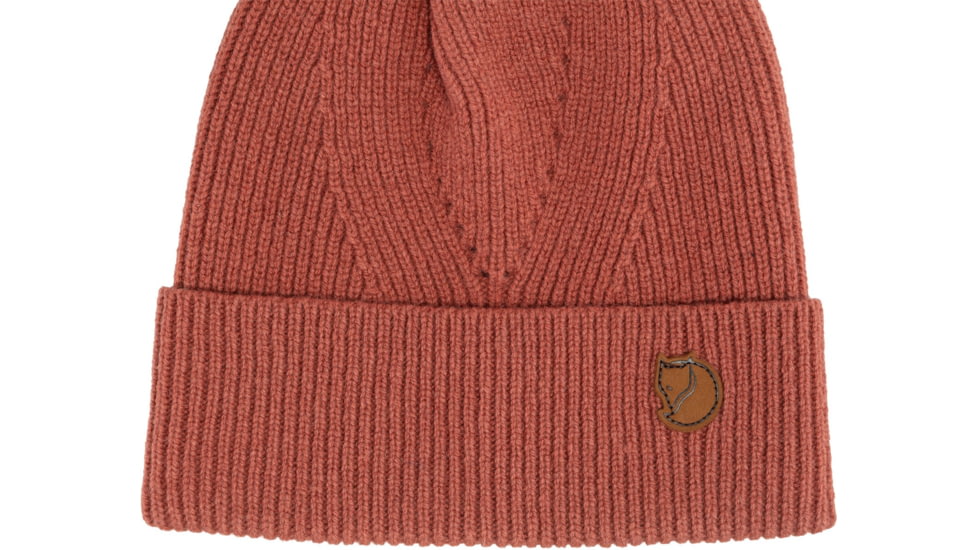 Fjallraven Directional Rib Beanie, Terracotta Pink, One Size, F78143-306-OS