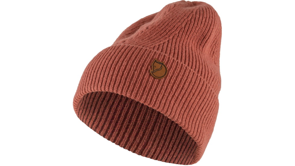 Fjallraven Directional Rib Beanie, Terracotta Pink, One Size, F78143-306-OS