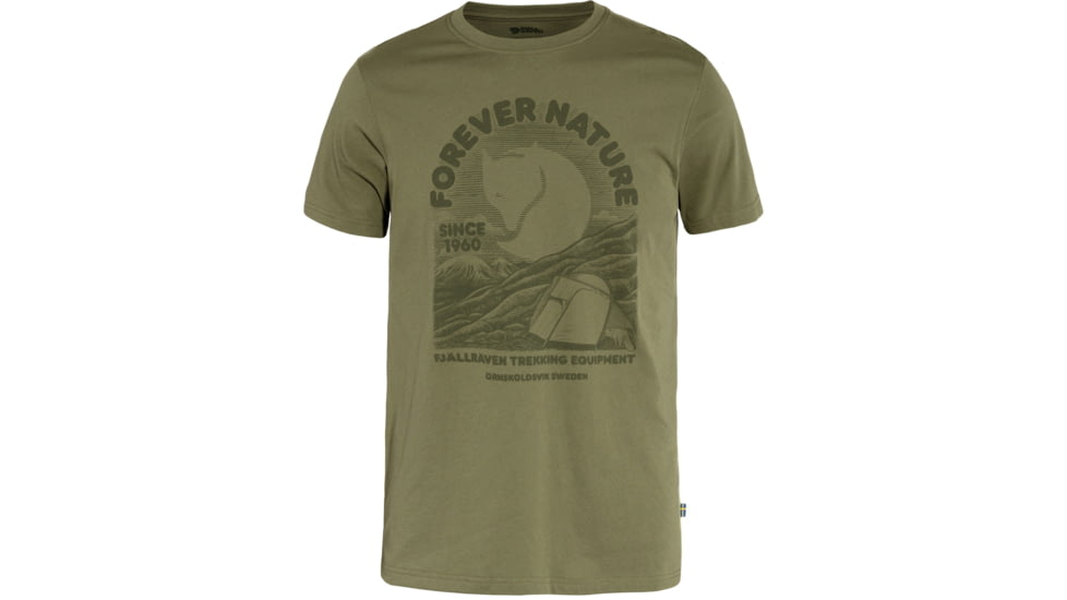 Fjallraven Equipment T-Shirt - Mens, Green, 2XL, F86976-620-XXL