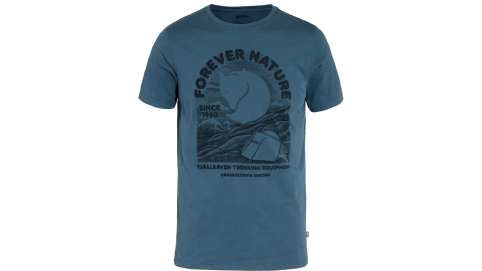 Fjallraven Equipment T-Shirt - Mens, Indigo Blue, Extra Small, F86976-534-XS