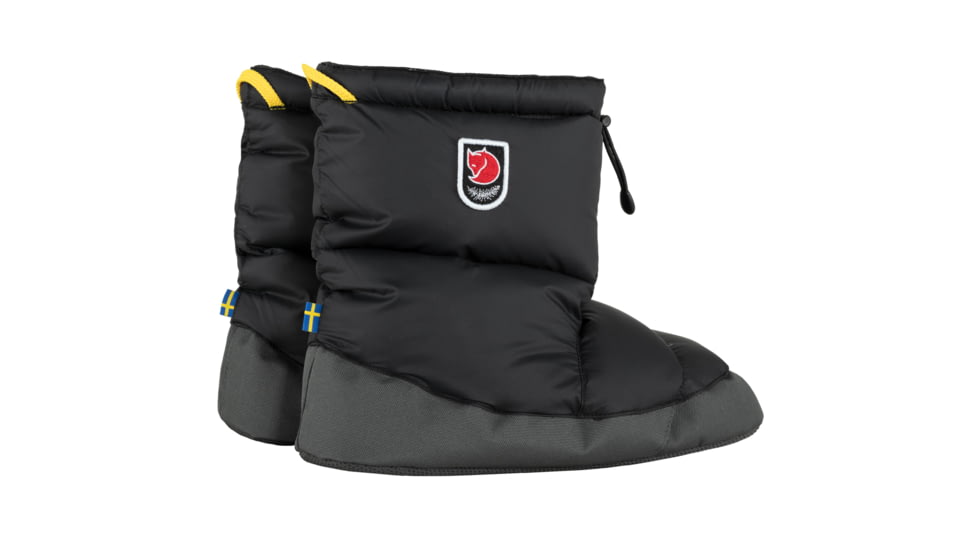 Fjallraven Expedition Down Booties, Black, Large, F90662-550-L