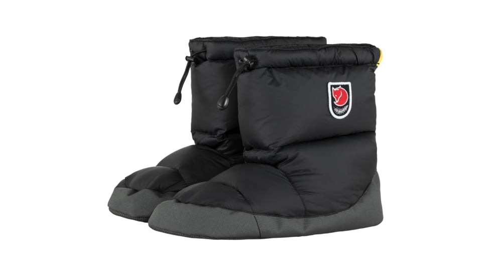 Fjallraven Expedition Down Booties, Black, Large, F90662-550-L