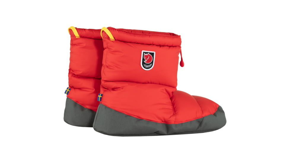 Fjallraven Expedition Down Booties, True Red, Small, F90662-334-S