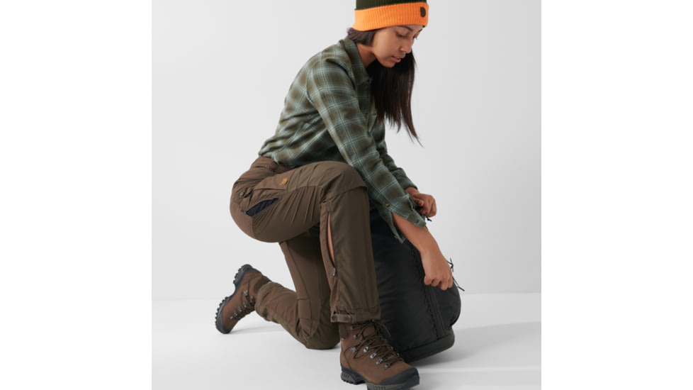 Fjallraven Forest Hybrid Trousers - Womens, Dark Olive, 36, Long, F86370-633-36/L