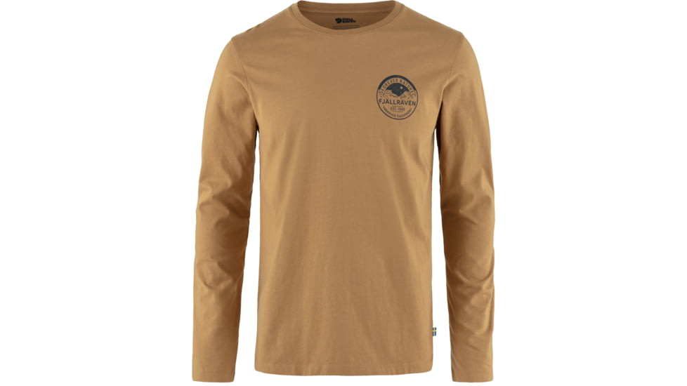 Fjallraven Forever Nature Badge Long Sleeve - Mens, Buckwheat Brown, Extra Large, F87303-232-XL