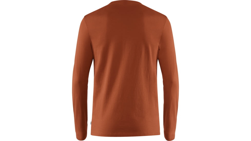 Fjallraven Forever Nature Badge LS T-Shirt - Mens, Autumn Leaf, Extra Small, F87303-215-XS