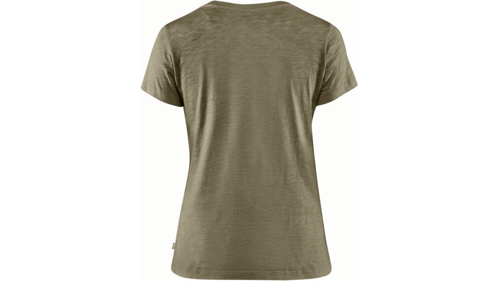 Fjallraven Forever Nature Badge T-Shirt - Womens, Light Olive, Medium, F89877-622-M