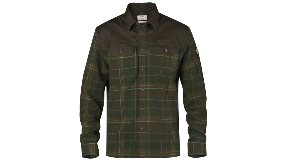 Fjallraven Granit Shirt - Mens-Green-Large