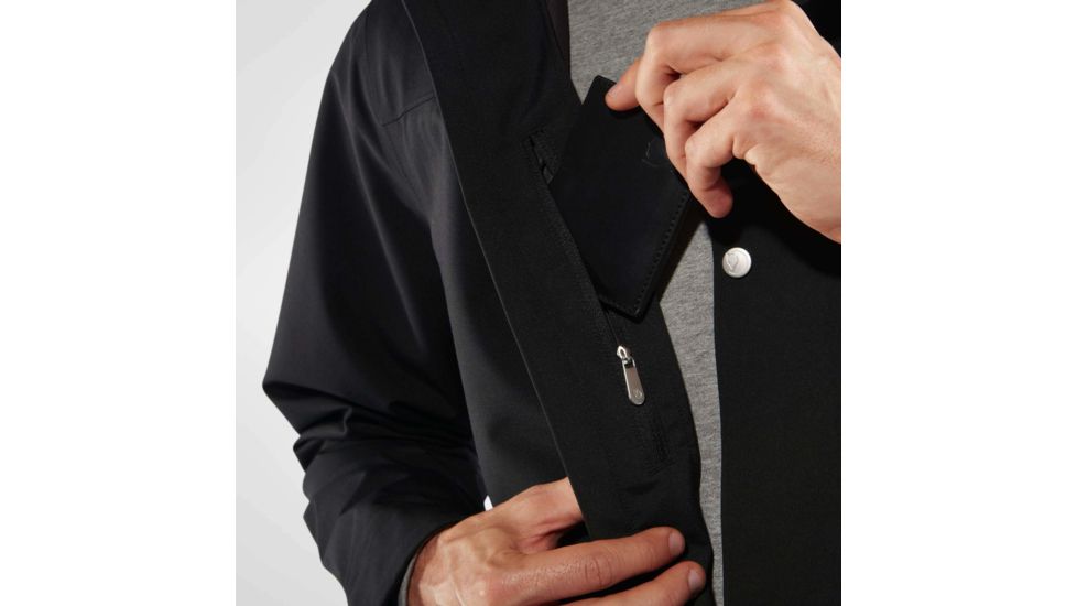 Fjallraven Greenland Eco-Shell Jacket - Mens, Black, Large, F87205-550-L