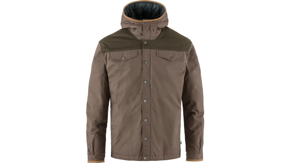 Fjallraven Greenland No. 1 Down Jacket - Mens, Suede Brown/Dark Olive, Small, F87021-244-633FR-S