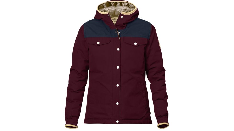 Fjallraven Greenland No. 1 Down Jacket - Women's-Dark Garnet/Dark Navy-X-Small
