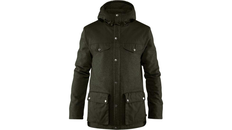 Fjallraven Greenland Re-wool Jacket - Mens, Deep Forest, Medium, F82976-662-M