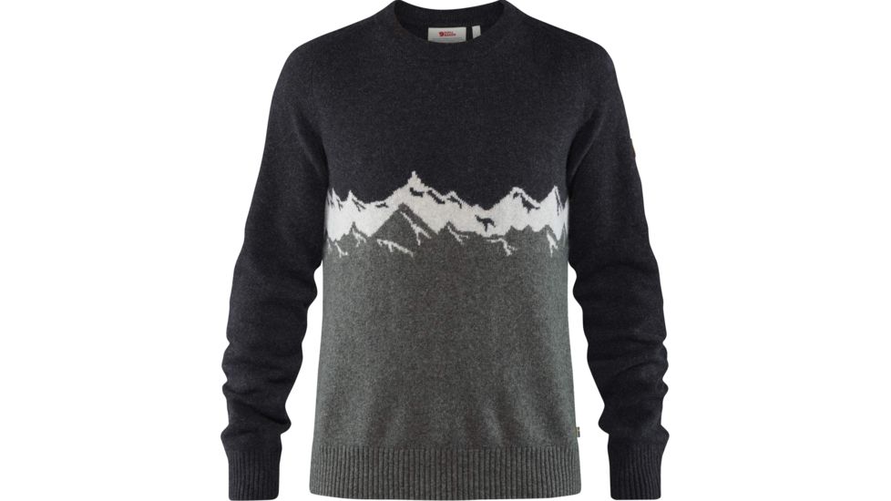 Fjallraven Greenland Re-Wool View Sweater - Mens, Dark Grey, Large, F87225-030-L