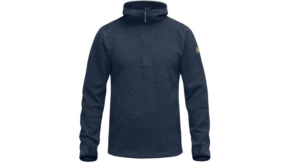 Fjallraven High Coast Wool Hoodie - Men's-Navy-Small