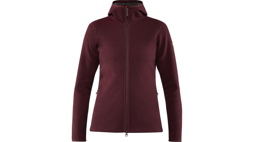 Fjallraven High Coast Wool Hoodie - Womens, Dark, 2XS, F89950-356-XXS