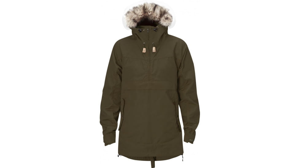 Fjallraven Iceland Anorak - Women's, Dark Olive, Large, 569372