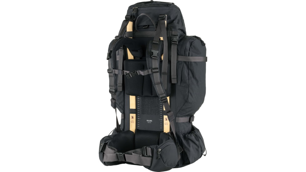 Fjallraven Kajka 75L Backpack, Coal Black, Small/Medium, F24200024-37-One Size