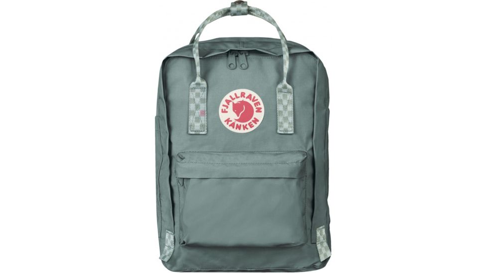 Fjallraven Kanken Laptop 13in Backpack, Frost Green/Chess Pattern, One Size, F27171-664-904