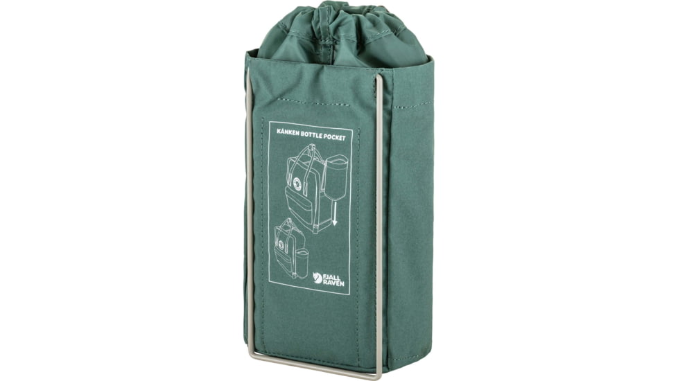 Fjallraven Kanken Bottle Pocket - Unisex, Frost Green, One Size, F23793-664-One Size