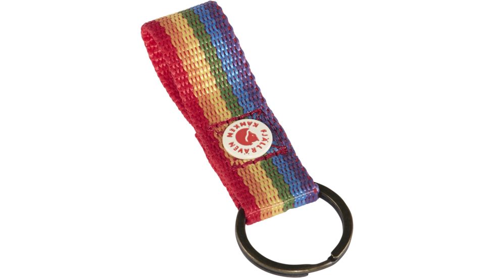 Fjallraven Kanken Rainbow Keyring, Rainbow Pattern, One Size, F23622-907-One Size