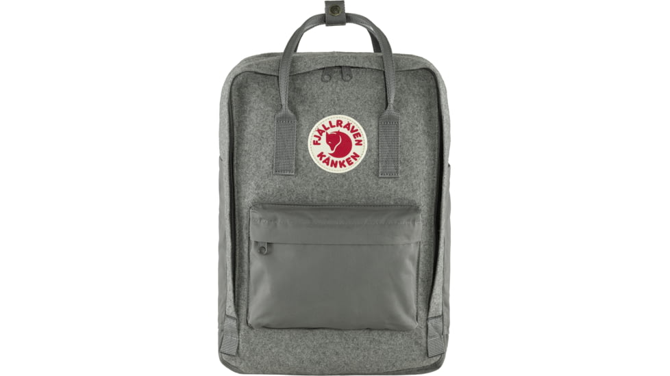 Fjallraven Kanken Re-Wool Laptop 15in Pack, Granite Grey, F23328-027-One Size