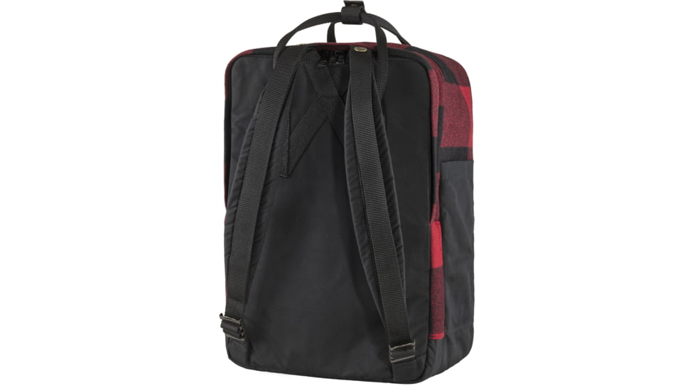 Fjallraven Kanken Re-Wool Laptop 15in Pack, Red/Black, F23328-320-550-One Size
