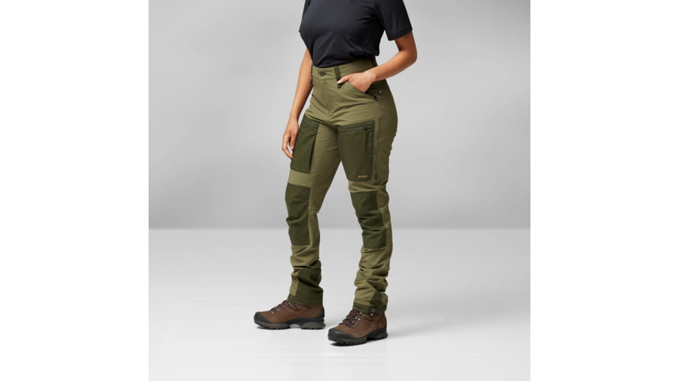 Fjallraven Keb Agile Trousers - Womens, Laurel Green/Deep Forest, 38/Small, F142662-38/S