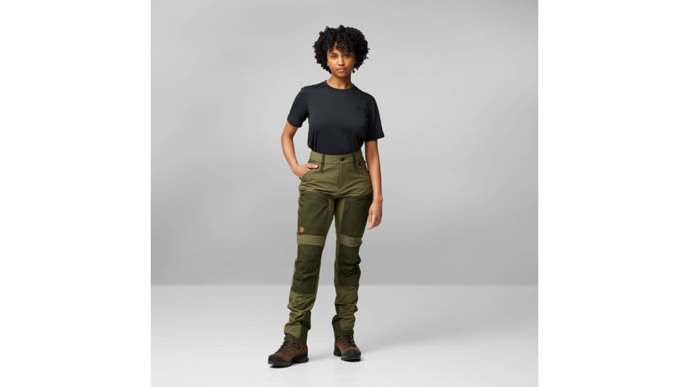 Fjallraven Keb Agile Trousers - Womens, Laurel Green/Deep Forest, 38/Small, F142662-38/S