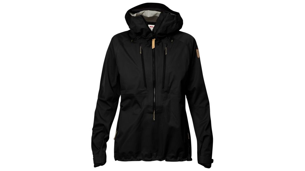 Fjallraven Keb Eco-Shell Anorak - Women's-Black-Small