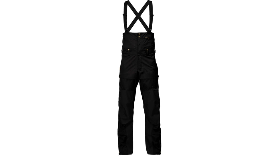 Fjallraven Keb Eco-Shell Bib Trousers - Mens, Black, Extra Small, F82416-550-XS